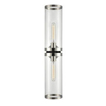 Alora Lighting WV311602PNCG - Revolve Ii Clear Glass/Polished Nickel 2 Lights Wall/Vanity